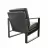 Fotoliu DP York, Piele Eco,  Negru, 73 x 85 x 88