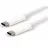 Cablu USB WK Desing LMP USB-C (m) to USB-C (m) cable,  10G/3A with E-Mark,  1 m,  white