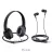 Casti cu fir Hoco W24 Enlighten headphones with mic set Purple