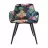 Scaun DP Airis flamingo, Pentru sufragerie,  Lemn,  Stofa,  Flamingo, 80 x 58 x 63