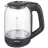 Ceainic electric Floria ZLN3505, 1.8 l,  1500 W,  Sticla,  Plastic,  Negru