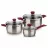 Набор посуды Rondell RDS-817, 0.9 л, 2 л, 2.8 л, 14 см, 18 см, 20 см, Нержавеющая сталь