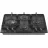 Plita incorporabila cu gaz GORENJE GW 6D42 CLB, 4 arzatoare,  Email,  Arzator Wok,  Aprindere electrica,  Negru