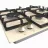 Plita incorporabila cu gaz GORENJE GW 6D42 CLI, 4 arzatoare,  Email,  Arzator Wok,  Aprindere electrica,  Crema