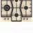 Plita incorporabila cu gaz GORENJE GW 6D42 CLI, 4 arzatoare,  Email,  Arzator Wok,  Aprindere electrica,  Crema