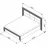 Кровать Ambianta CLASIC, Двуспальная,  Сонома темный, 160 x 200
