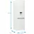 Frigider BEKO RCSA406K40DWN, 386 l,  Dezghetare manuala,  Dezghetare prin picurare,  202.5 cm,  Alb, A++