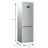 Frigider BEKO RCNA406E40ZMN, 362 l,  No Frost,  Congelare rapida,  Display,  203 cm,  Argintiu, A++