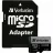 Card de memorie VERBATIM Pro U3, MicroSD 64GB, Class10,  U3,  UHS-I V30,  SD Adapter