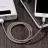 Cablu Hoco U5 Full-Metal Charging cable for Apple silver