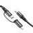 Cablu Hoco X50 2-in-1 Exquisito PD charging data cable Black