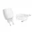 Incarcator Hoco C78A Max energy dual port charger set for Type-C White