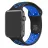Bratara pentru ceas HELMET Sport Apple watch strap  silica gel 38/40 M/L Blue Black