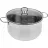 Кастрюля с крышкой Maestro Mr-3508-24, 5.5 л,  24 cм,  Нержавеющая сталь,  Нержавеющая сталь