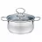 Кастрюля с крышкой Maestro Mr-3508-24, 5.5 л,  24 cм,  Нержавеющая сталь,  Нержавеющая сталь
