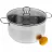 Кастрюля с крышкой Maestro Mr-3508-24, 5.5 л,  24 cм,  Нержавеющая сталь,  Нержавеющая сталь