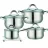 Набор посуды Maestro Mr-2021, 9 предметов в наборе,  Нержавеющая сталь,  16,  18,   20,  24 см