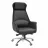 Fotoliu de birou DP Aeron~Black, Otel cromat,  Piele eco,  Gazlift,  Negru, 124-129x71x70