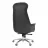 Fotoliu de birou DP Aeron~Black, Otel cromat,  Piele eco,  Gazlift,  Negru, 124-129x71x70