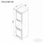 Element bucatarie Ambianta Felicia MM1 600 modul inalt cuptor, Alb