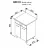 Element bucatarie Ambianta Modul inferior IRIS 600 CI (sertar+usi), Gri inсhis