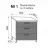 Element bucatarie Ambianta Modul inferior 3 sertare Perla MI1 800, Antracit