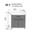 Element bucatarie Ambianta Modul inferior sertar + usi Perla MI5 800, Antracit