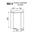 Element bucatarie Ambianta Modul superior colt Perla MS8 600, Antracit