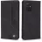 Husa Samsung Flip case Smooth/plain leather for Samsung Galaxy A72 Black