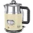 Ceainic electric Russell Hobbs Retro Cream Kettle,  21672-70, 1.7 l,  2400 W,  Zona de fierbere rapida: marcaje pentru 1, 2, 3 cesti,  Metal,  Crema