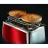 Prajitor de pâine Russell Hobbs Luna Solar Red,  23220-56, 1550 W,  2 felii,  6 moduri,  Control mecanic,  Rosu,  Inox