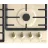 Plita incorporabila cu gaz GORENJE GW642CLI, 4 arzatoare,  Arzator Wok,  Inox,  Aprindere electrica,  Ivory