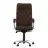 Fotoliu de birou Nowy Styl CUBA Steel Chrome  LE-K, Piele naturala,  Gazlift,  Maro,, 54 x 54 x 119.5-127.5