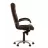 Офисное кресло Nowy Styl CUBA Steel Chrome  LE-K, Натуральная кожа,  Газлифт,  Коричневый, 54 x 54 x 119.5-127.5