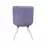 Scaun Nowy Styl NICOLE HN SORO 65, Placaj,  Metal,  Spuma poliuretanica,  Stofa,  Violet, 80 x 52 x 45