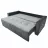 Canapea DP PARMA Catifea Dark Grey, Cadrul din lemn-placa,  Grinda de lemn,  Stofa  230 x 110 x 82 cm