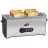 Prajitor de pâine GOLDMASTER GTR 7400, 1600 W,  4 felii,  7 moduri,  Control mecanic,  Inox