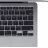 Laptop APPLE MacBook Air Z124001DD M1 (2021) Space Gray, 13.3, Retina IPS,  Apple M1 - 8-core CPU,  7-core GPU,  16GB RAM,  512GB SSD,  2xTB3,  WiFi-AX,  BT5.0,  up to 20 hours,  720p Camera,  Backlit KB,  RUS,  macOS,  1.4kg