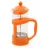 French-press Maestro Mr-1665-1000, 1 l,  Plastic,  Sticla termorezistenta,  Verde,  Portocaliu,  Rosu