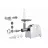 Masina de tocat carne Ardesto MGL-2050R, 1800 W,  2 kg, min,  Revers,  Kebbe,  Carnaciori,  Suc de rosii ,  Alb