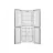 Frigider BEKO GNO4031GS, 421 l,  No Frost,  Congelare rapida,  Display,  180 cm,  Gri inchis, A+