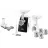 Masina de tocat carne BOSCH MFW3X17B, 2000 W,  2.5 kg, min,  Revers,  9 accesorii,  Alb,  Negru