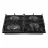 Варочная газовая панель GORENJE GTW 641 EB, 4 конфорки,  Конфорка Wok,  Закаленное стекло,  Электроподжиг,  Белый, Черный