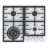 Варочная газовая панель GORENJE GTW 641 EB, 4 конфорки,  Конфорка Wok,  Закаленное стекло,  Электроподжиг,  Белый, Черный