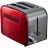 Prajitor de pâine Heinner HTP-850RDIX, 850 W,  2 felii,  7 moduri,  Control mecanic,  Rosu,  Inox