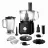 Robot de bucatarie Heinner HFP-750BK, 750 W,  1.2 l,  1.8 l,  2 viteze,  Impuls,  Blender,  Mixer,  Tocator,  Feliere,  Razatoare,  Negru