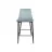 Стул DP Clasic Light Blue, Black Legs, Металл,  Бархат,  Голубой, 104 x 48 x 54