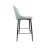 Стул DP Clasic Light Blue, Black Legs, Металл,  Бархат,  Голубой, 104 x 48 x 54