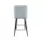 Стул DP Clasic Light Blue, Black Legs, Металл,  Бархат,  Голубой, 104 x 48 x 54