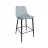 Стул DP Clasic Light Blue, Black Legs, Металл,  Бархат,  Голубой, 104 x 48 x 54